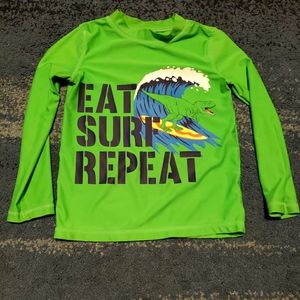 Carter's Boys Green Swim Shirt/Rash Guard
